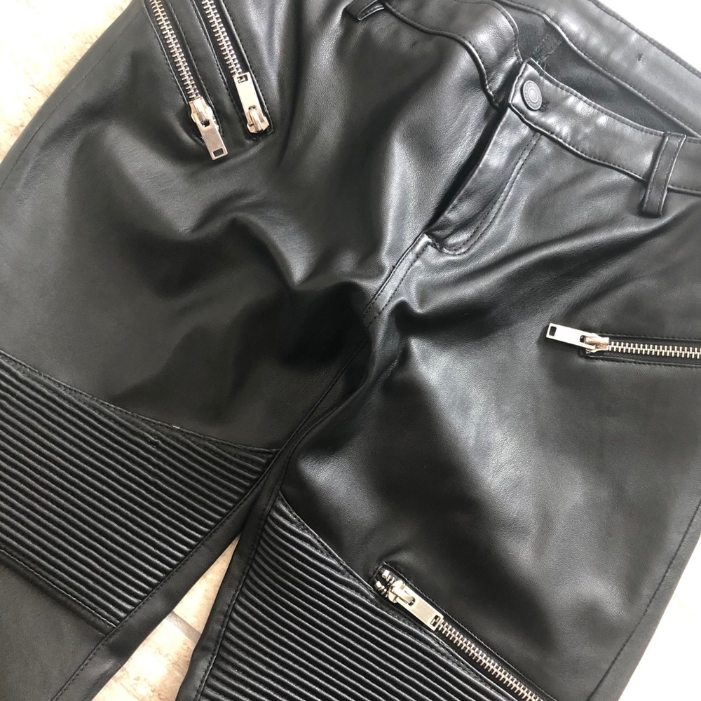 Black leather pants!